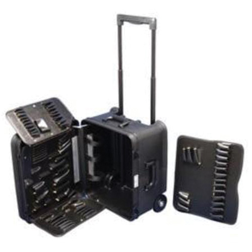 Trousse d'outils de service mobile sur 2 roues, 16-3/4" la x 13-1/2" p x 20" h, Noir Absolute Business Supply