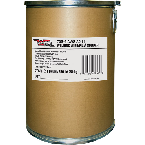 Fil &agrave; souder ER70S17, Acier au carbone, 0,035" diam&egrave;tre Absolute Business Supply