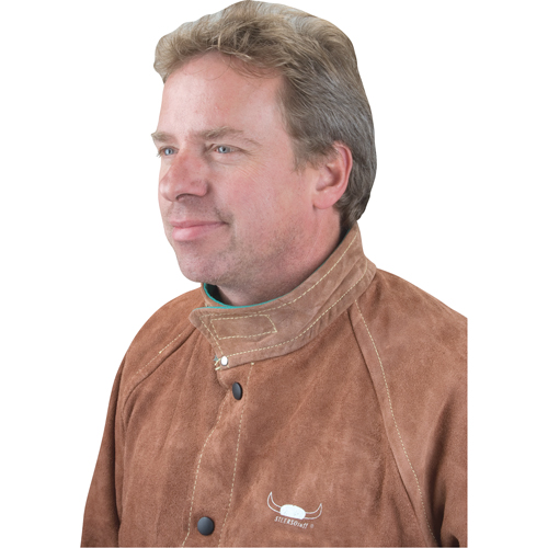 Veste de soudage, Cuir, 4T-Grand, Lava Brown Absolute Business Supply