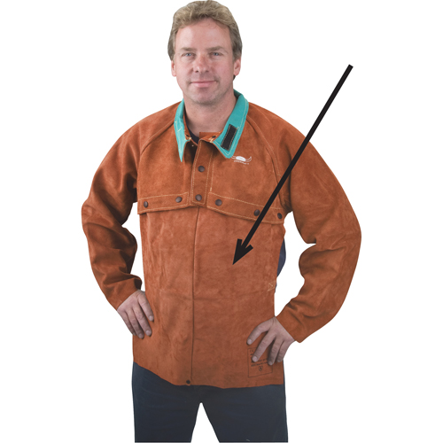 Tablier en cuir, 20" lo, Lava Brown Absolute Business Supply