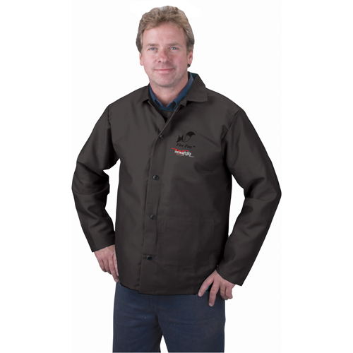 Veste ignifug&eacute;e, Coton, 4T-Grand, Noir Absolute Business Supply