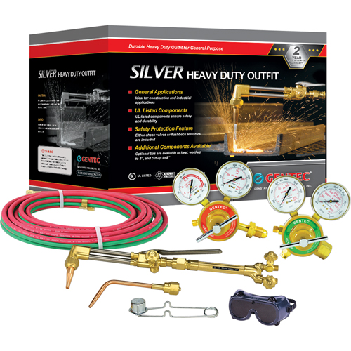 Silver Heavy-Duty Welding & Cutting Outfi ts, 3/4" Cut, 1/2" Weld Absolute Business Supply