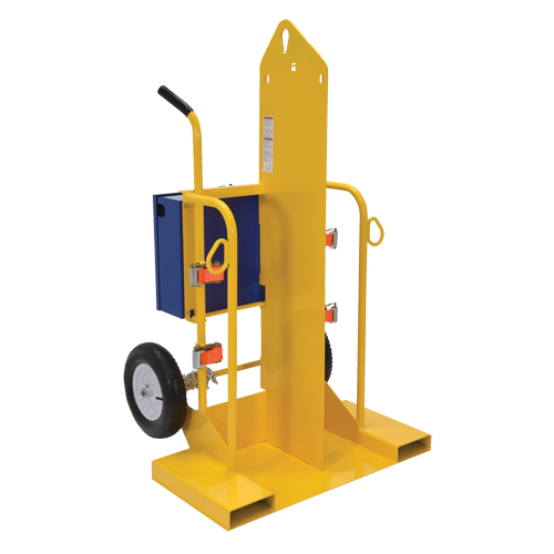 Chariot pour chalumeau et bouteille de soudage, Roues Pneumatique, Base de 24" la x 19-1/2" lo, 500 lb Absolute Business Supply