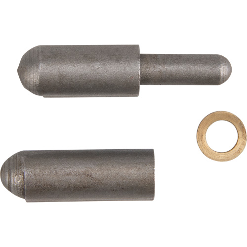 Weld-On Hinge, 0.315" Dia. x 1.575" L, Mild Steel w/Fixed Steel Pin Absolute Business Supply