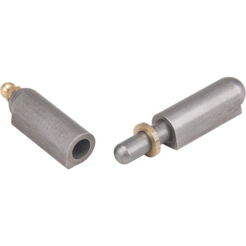 Weld-On Hinge, 0.512" Dia. x 3.15" L, Mild Steel w/Fixed Steel Pin Absolute Business Supply
