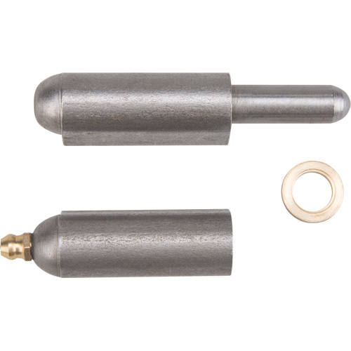 Weld-On Hinge, 0.63" Dia. x 3.937" L, Mild Steel w/Fixed Steel Pin Absolute Business Supply