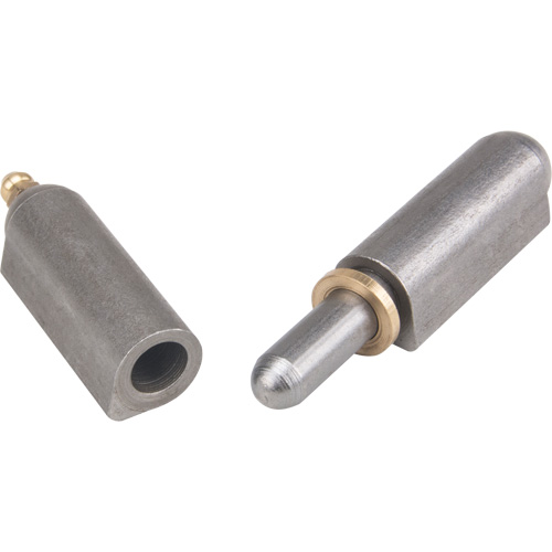 Weld-On Hinge, 0.63" Dia. x 3.937" L, Mild Steel w/Fixed Steel Pin Absolute Business Supply