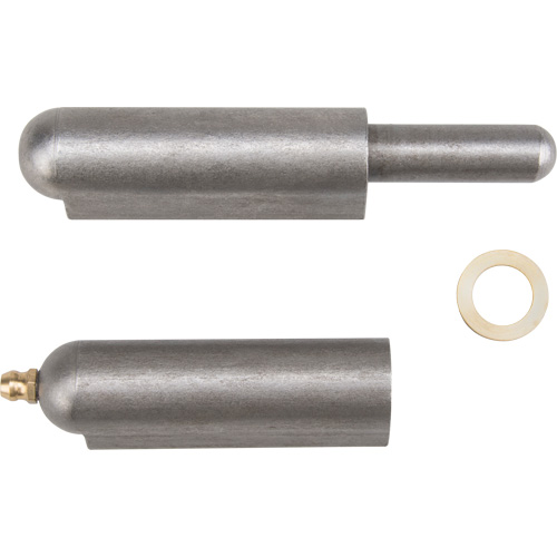 Weld-On Hinge, 0.787" Dia. x 5.906" L, Mild Steel w/Fixed Steel Pin Absolute Business Supply