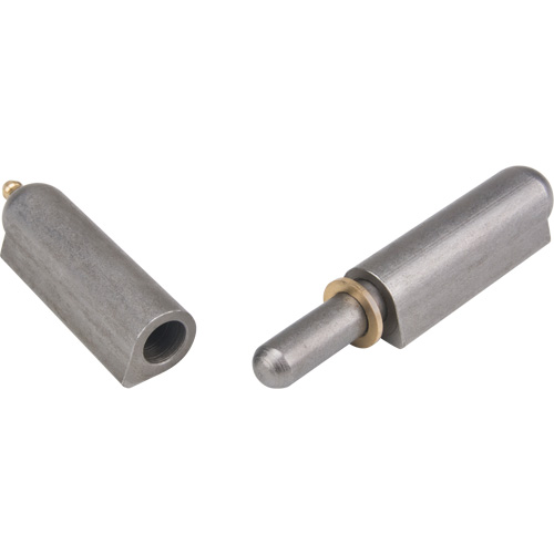 Weld-On Hinge, 0.787" Dia. x 5.906" L, Mild Steel w/Fixed Steel Pin Absolute Business Supply
