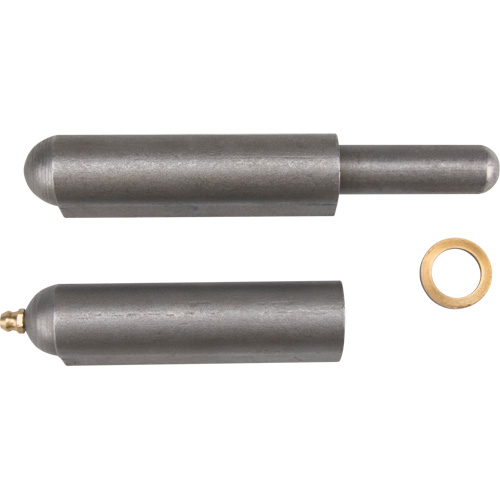 Weld-On Hinge, 0.906" Dia. x 7.874" L, Mild Steel w/Fixed Steel Pin Absolute Business Supply