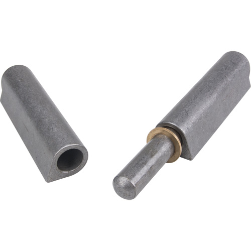 Weld-On Hinge, 1.102" Dia. x 10.236" L, Mild Steel w/Fixed Steel Pin Absolute Business Supply