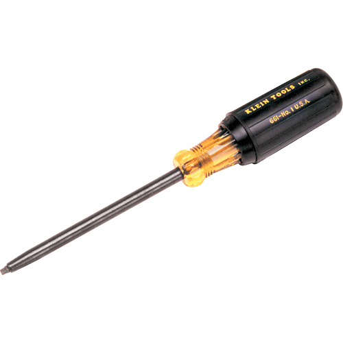 Square Recess Screwdriver, #2 Tip, Round, 8-1/4" L, Cushion Grip Handle Absolute Business Supply