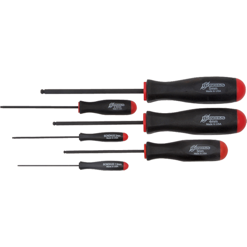 Ball Driver Screwdriver Sets - Metric, 6 Pcs. Absolute Business Supply