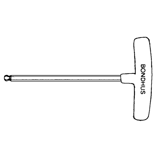 Individual Hex Keys - SAE, Ball End, 3/32" x 6" L, T Handle Absolute Business Supply