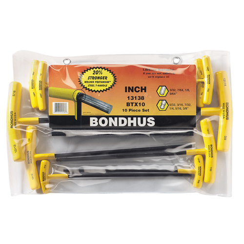 Ball Driver&reg; Hex Keys Set, 10 Pcs., Imperial Absolute Business Supply