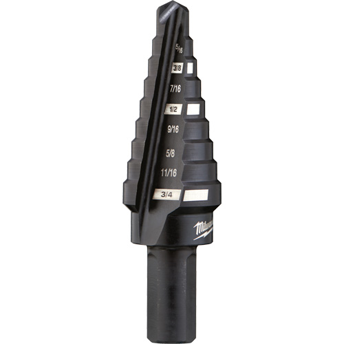 Foret &eacute;tag&eacute; no 3, 1/4" - 3/4", Incr&eacute;ments de 1/16", Acier rapide Absolute Business Supply