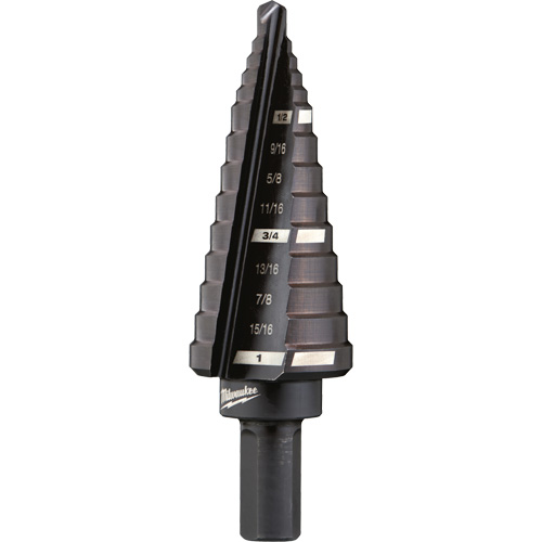 Foret &eacute;tag&eacute; no 8, 1/2" - 1", Incr&eacute;ments de 1/16", Acier rapide Absolute Business Supply