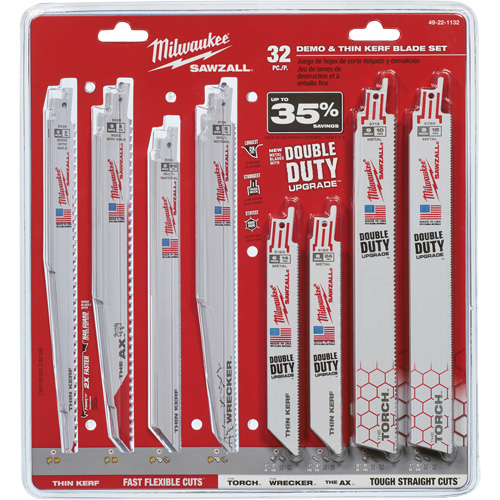 Sawzall&reg; Demo and Thin Kerf Blade Set Absolute Business Supply