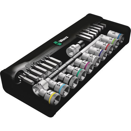 Jeu de rochet m&eacute;trique en m&eacute;tal Zyklop a/interrupteur &agrave; levier, 29 Mcx, Prise de 1/2" Absolute Business Supply