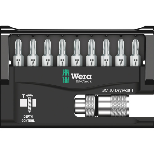 10-Piece Bit Check for Drywall Screws Absolute Business Supply