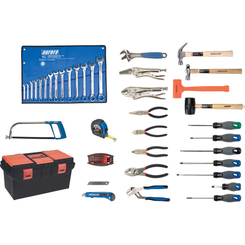 Jeu d'outils de luxe avec coffret en plastique, 56 morcea Absolute Business Supply