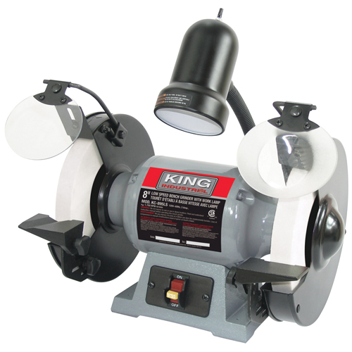 Bench Grinder, 8" Wheel Diameter, 1/2 HP, 1750 RPM Absolute Business Supply
