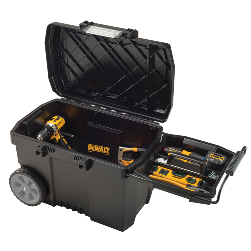 Coffre &agrave; outils pour entrepreneur, 15-19/32" la x 24-13/16" p x 16-1/2" h, Noir Absolute Business Supply