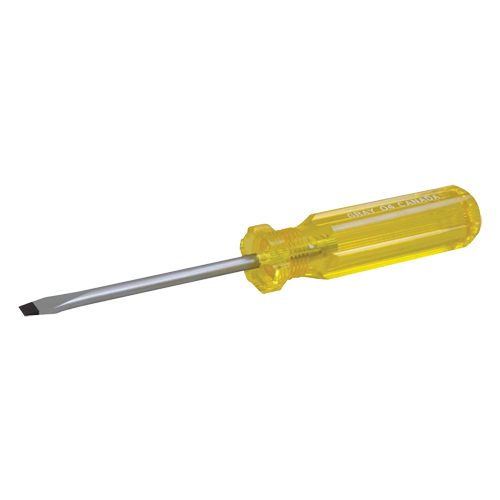 Slotted Screwdriver, 1/8", 2" L, Plastic Handle Absolute Business Supply