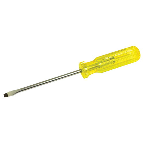 Tournevis &agrave; fente, 1/4", 9-7/16" lo, Prise Plastique Absolute Business Supply