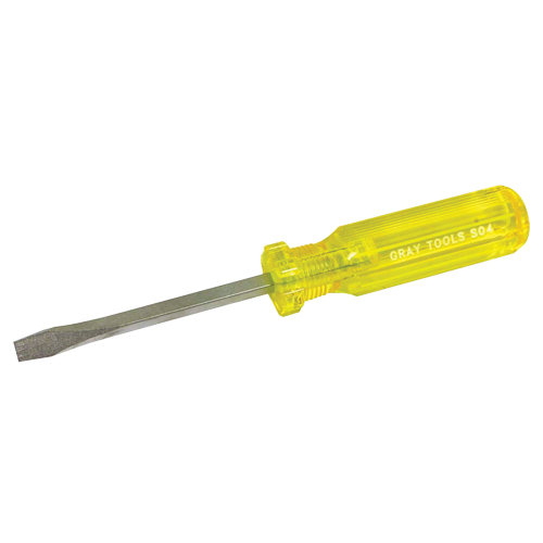 Slotted Screwdriver, 1/4", 8-1/4" L, Plastic Handle Absolute Business Supply