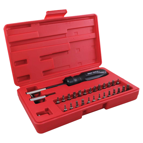 Gearless Screwdriver Set In Plastic Storage Case, 10" L Absolute Business Supply