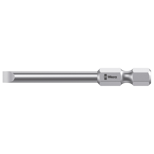 Power Screwdriver Bit, Slot, 3 mm Tip, 1/4" Drive Size, 2-3/4" Length Absolute Business Supply