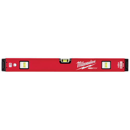 Redstick Level, Box, 2' L, Steel, 3, Magnetic Absolute Business Supply