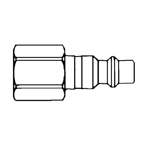 Quick Couplers - 1/2" Industrial, One Way Shut-Off - Plugs, 3/8" Absolute Business Supply