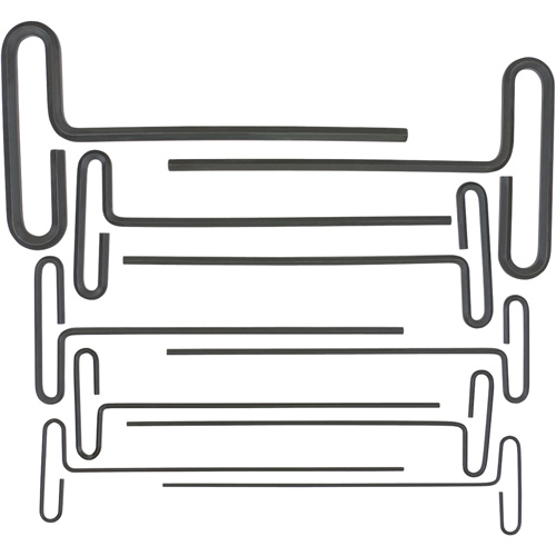 Loop T-Handle Hex Key Set, 10 Pcs., Imperial Absolute Business Supply