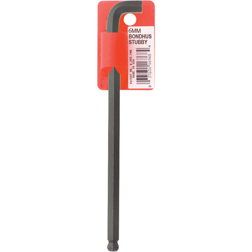Long-Arm Hex Key Wrench, Ball End, 6 mm x 139 mm L, L Shape Absolute Business Supply