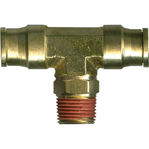 Raccord en T pivotant, Laiton, 1/4" x 1/4" Absolute Business Supply