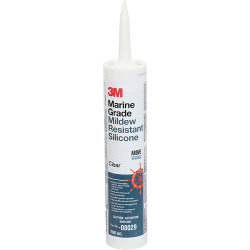 Produit d'&eacute;tanch&eacute;it&eacute; &agrave; base de silicone de calibre marin, 296 ml, Cartouche, Transparent Absolute Business Supply