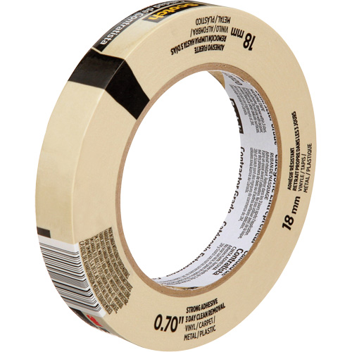 Scotch&reg; Contractor Grade Masking Tape 2020, 18 mm (3/4") x 55 m (180'), Beige Absolute Business Supply