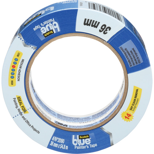 ScotchBlue Original Painter's Tape 2090, 36 mm (1-2/5") x 55 m (180'), Blue Absolute Business Supply