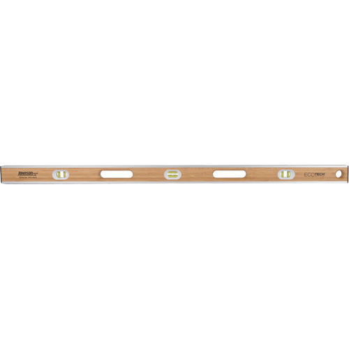 Eco-Tech&reg;  Bamboo Level, I-Beam, 48" L, Wood, 3, Non-Magnetic Absolute Business Supply