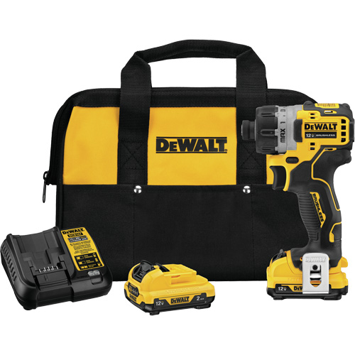 Xtreme Brushless Screwdriver Kit, 1/4", 12 V, 200 UWO Max. Torque, Lithium-Ion Battery Absolute Business Supply