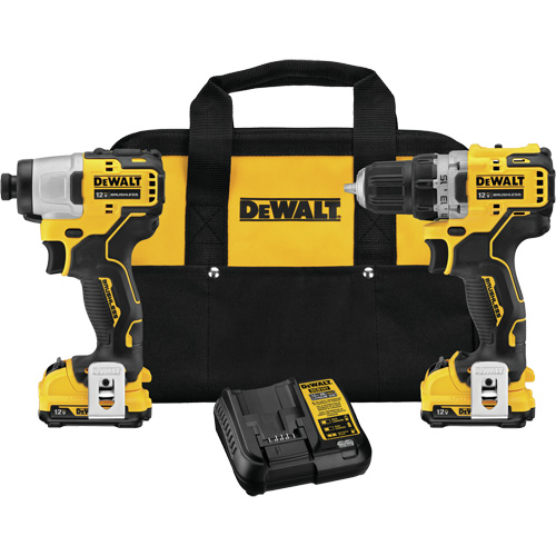 Xtreme Brushless Drill & Impact Driver Kit, Lithium-Ion, 12 V Absolute Business Supply