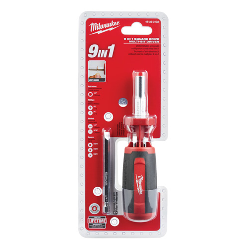Tournevis &agrave; embouts multiples 9 en 1, 9" lo, Prise Coussin&eacute;e Absolute Business Supply