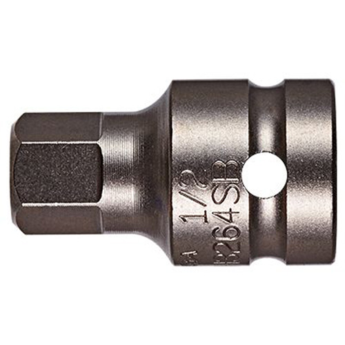Socket Bit, Hex, 1/4" x 1-1/2" L, 1/2" Drive Absolute Business Supply