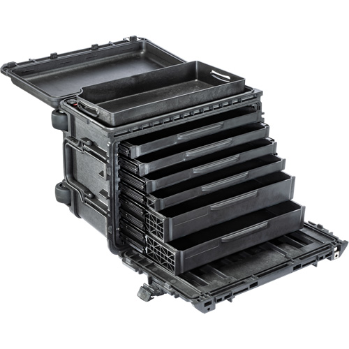 Armoire &agrave; outils mobile Gen 2, 24" la, 6 tiroirs, Noir Absolute Business Supply