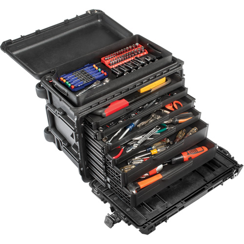Armoire &agrave; outils mobile Gen 2, 24" la, 6 tiroirs, Noir Absolute Business Supply