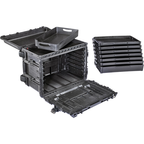 Armoire &agrave; outils mobile Gen 2, 24" la, 6 tiroirs, Noir Absolute Business Supply