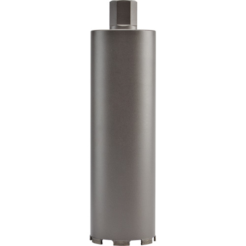 Diamond Ultra Dry Core Drill Bit, 2-1/2", 13" Depth of Cut, 1-1/4"-7 Thread Absolute Business Supply