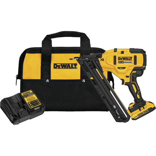 Max XR&reg; Angled Finish Nailer Kit, 20 V, Lithium-Ion Absolute Business Supply